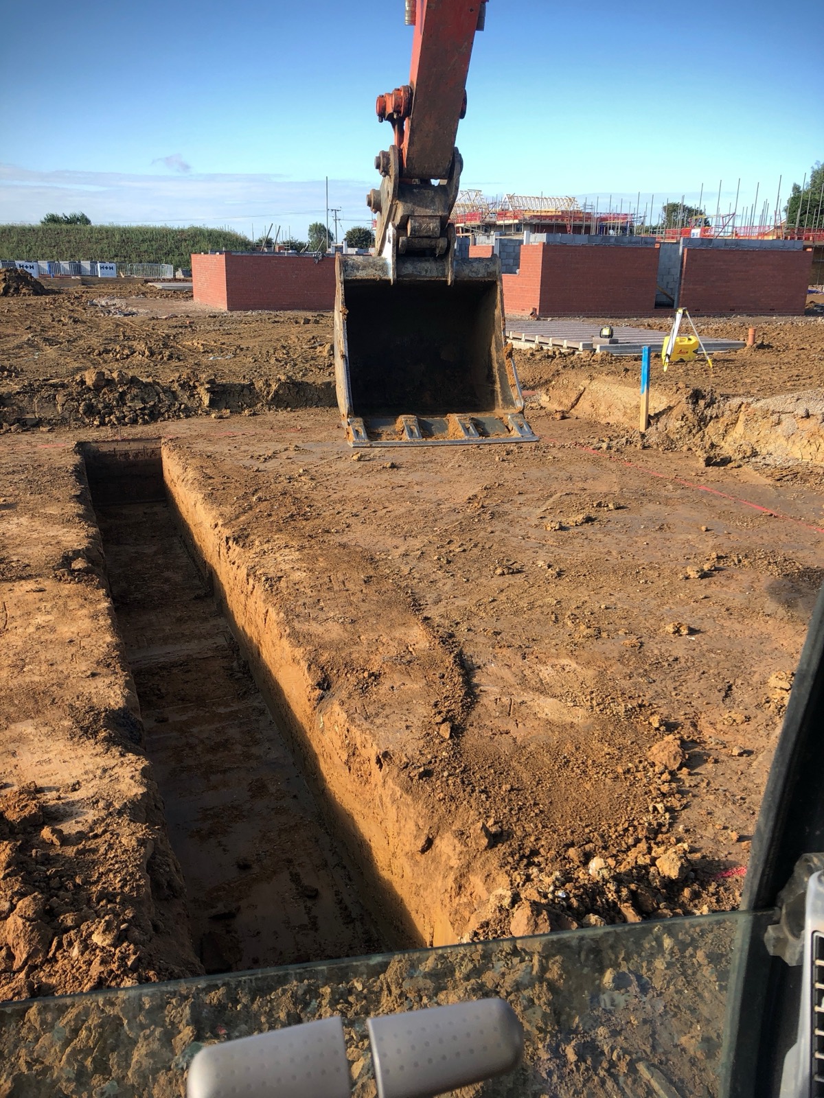 Groundworks team on an Essex jobsite